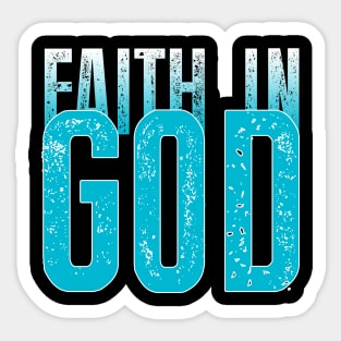 Faith in God Sticker